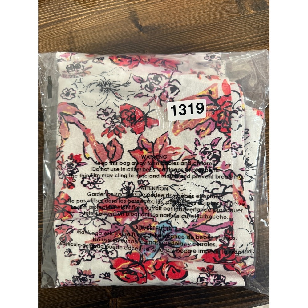 Swing Control Skirt Women's Size 10 White Red Floral Rayon Stretch High‎ Waisted - Picture 10 of 10